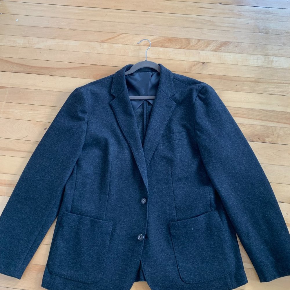 J. Crew Knit Suit Jacket New with Tags Charcoal